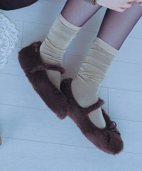 BELLA FUR MARYJANES - 6 colors