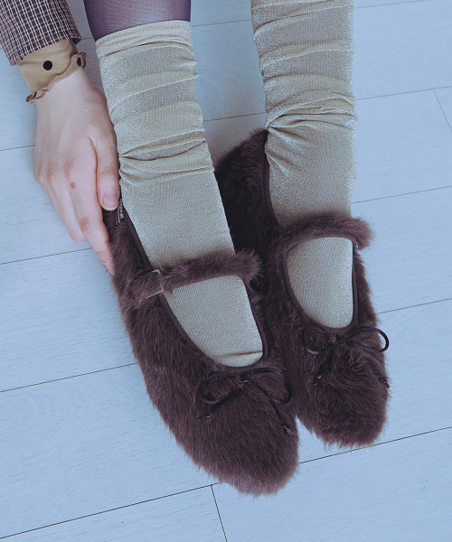 BELLA FUR MARYJANES - 6 colors