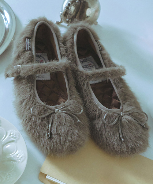 BELLA FUR MARYJANES - 6 colors