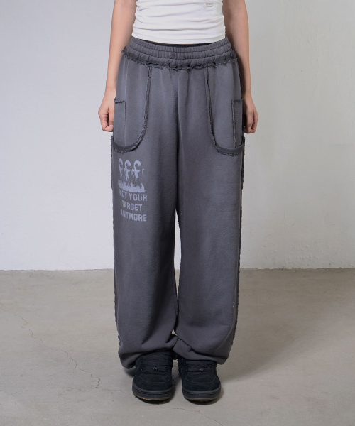LOST TARGET SWEATPANTS (CHARCOAL) F26ZD461