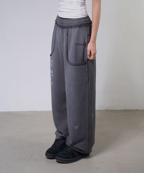LOST TARGET SWEATPANTS (CHARCOAL) F26ZD461