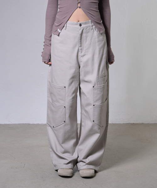 BAD GIRL CARGO PANTS (BEIGE) F26ZD474