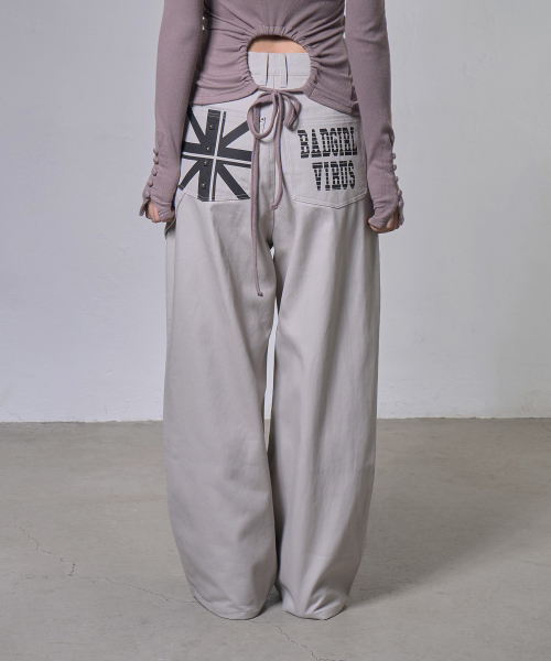 BAD GIRL CARGO PANTS (BEIGE) F26ZD474