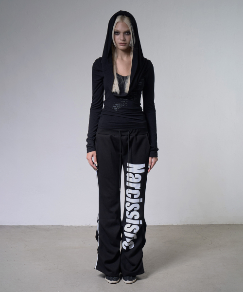 DRAPE HOODIE LONG SLEEVE (BLACK) F26ZB521