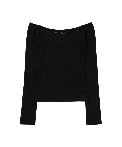 3-WAY OFF-SHOULDER COWL TOP (BLACK) F26ZB519