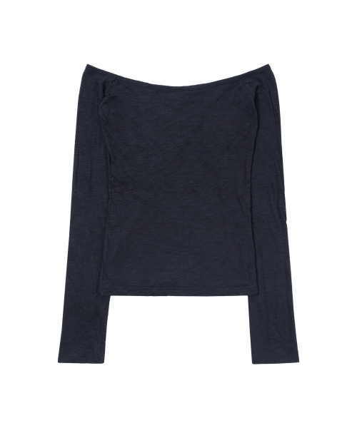 3-WAY OFF-SHOULDER COWL TOP (DARK BLUE) F26ZB519
