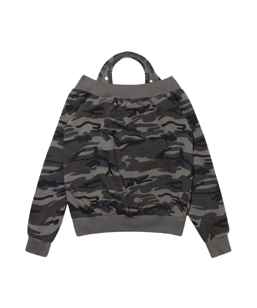 EYELET HALTER SWEAT OFF-SHOULDER (CAMO) F26ZB534