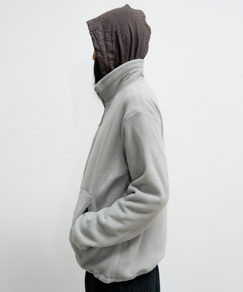 SNUG FLEECE FULL ZIP-UP [LIGHT GREY]