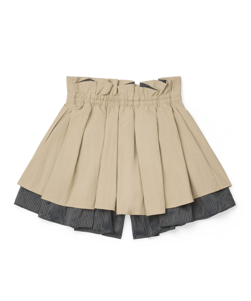 STRIPED PANEL SHORTS - 2 colors