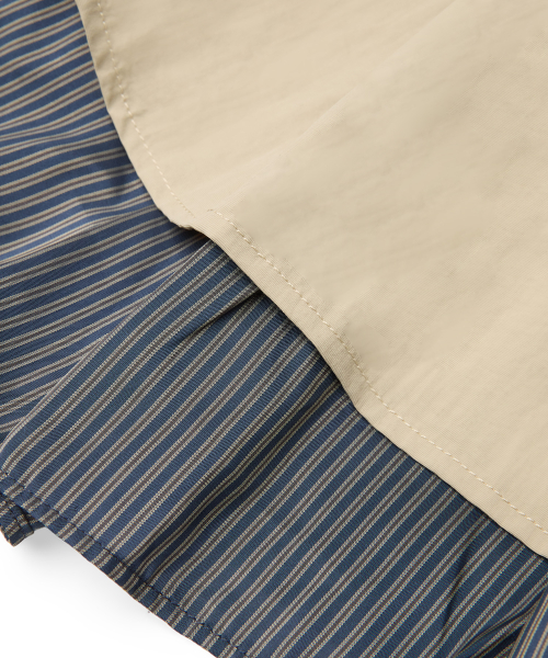 STRIPED PANEL SHORTS - 2 colors