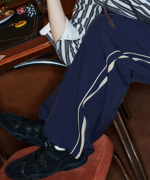 PIPING TRACK PANTS - 2 colors