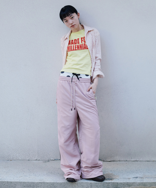 PIPING TRACK PANTS - 2 colors