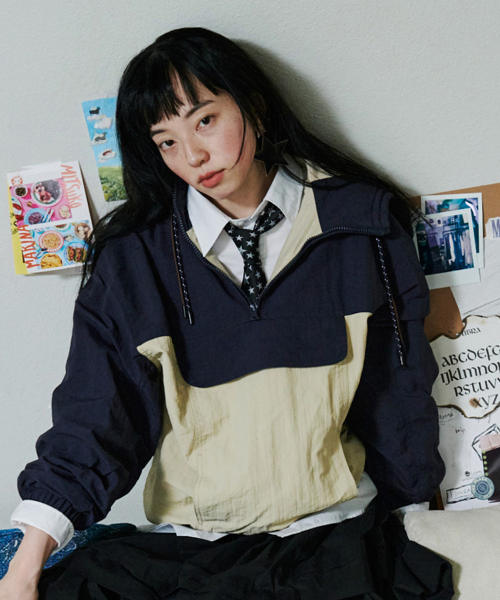 COLOR BLOCKING ANORAK - 2 colors