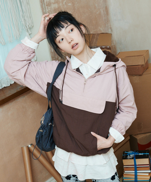 COLOR BLOCKING ANORAK - 2 colors