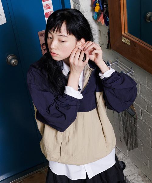 COLOR BLOCKING ANORAK - 2 colors
