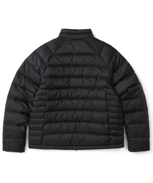 TCM slice fingerhole down jacket (black)