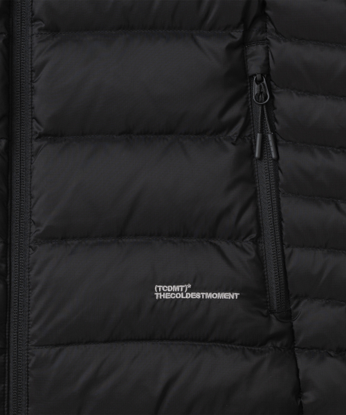 TCM slice fingerhole down jacket (black)