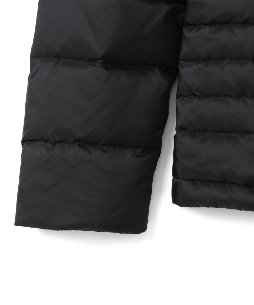 TCM slice fingerhole down jacket (black)
