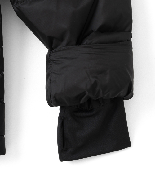 TCM slice fingerhole down jacket (black)