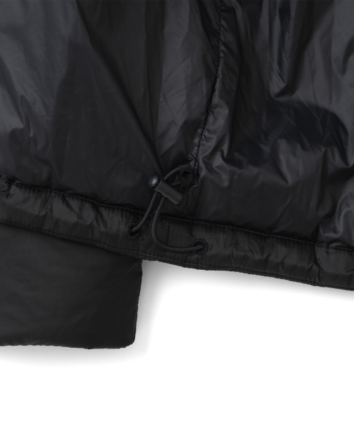 TCM slice fingerhole down jacket (black)