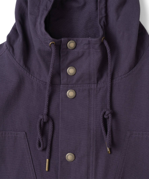 TCM logo snap field jacket (deep purple)