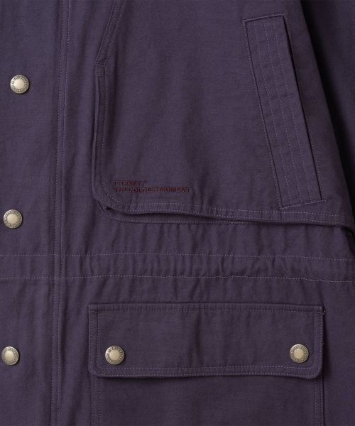 TCM logo snap field jacket (deep purple)