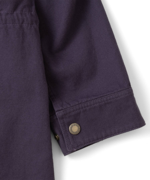 TCM logo snap field jacket (deep purple)