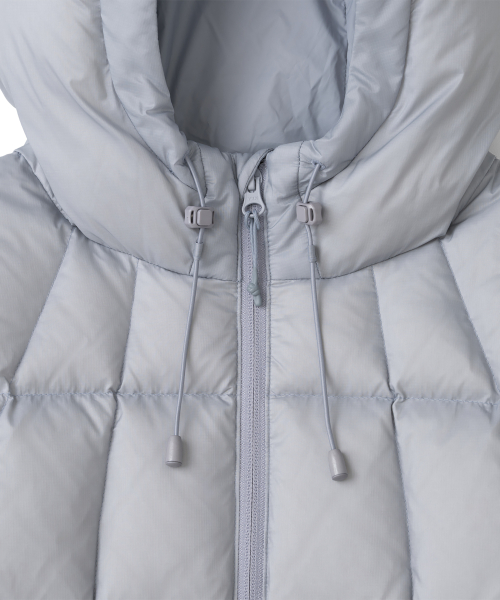 TCM grid quilted heavy padding (cool grey)
