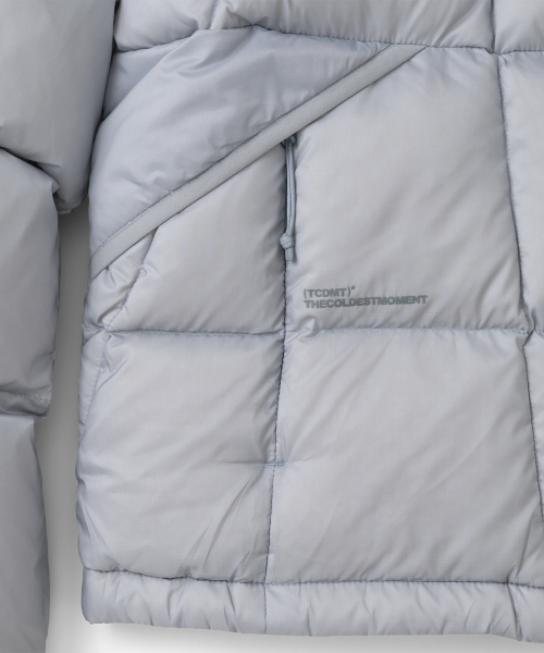 TCM grid quilted heavy padding (cool grey)