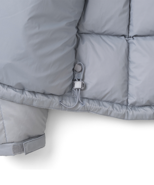 TCM grid quilted heavy padding (cool grey)