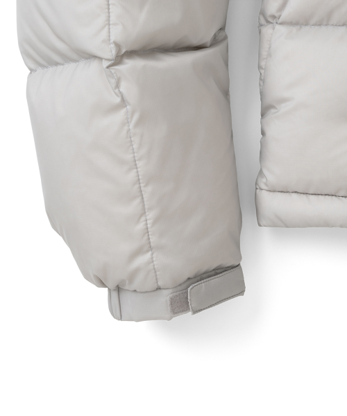 TCM grid quilted heavy padding (grey beige)