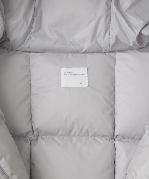 TCM grid quilted heavy padding (grey beige)