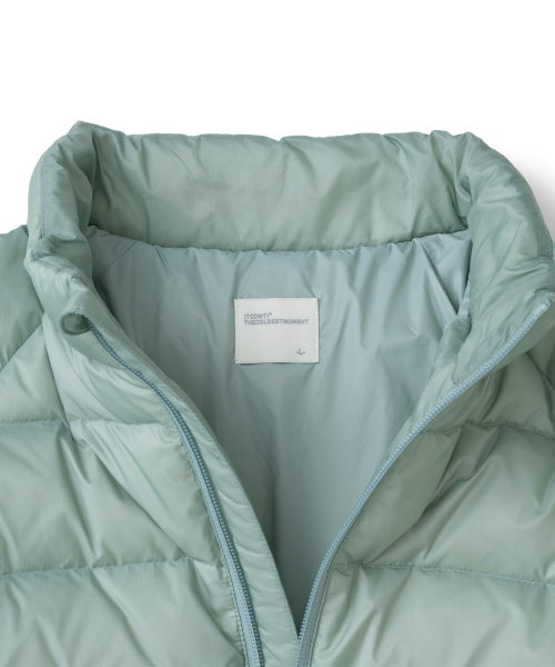 TCM slice fingerhole down jacket (mint)