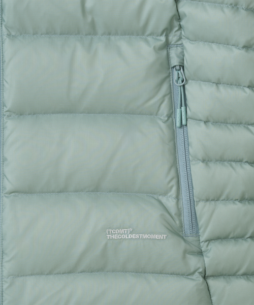 TCM slice fingerhole down jacket (mint)