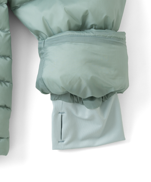 TCM slice fingerhole down jacket (mint)