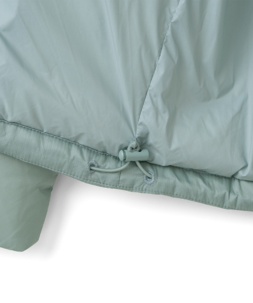 TCM slice fingerhole down jacket (mint)