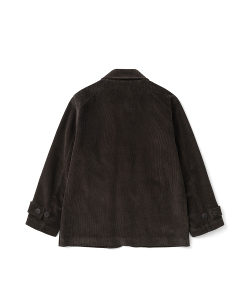 TCM corduroy button half coat (vintage brown)