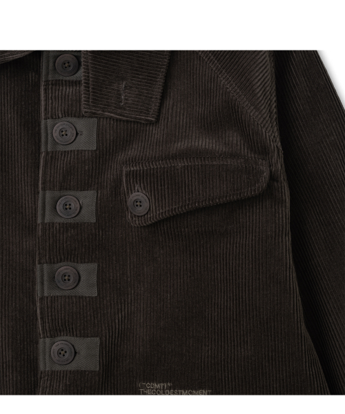 TCM corduroy button half coat (vintage brown)