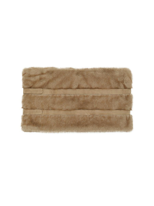 FLUFFY BELT SKIRT (BEIGE)