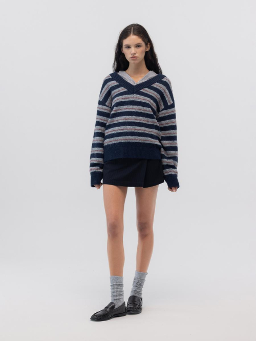 POLLY WRAP SKORT (NAVY)