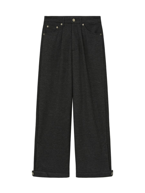 COMMA JERSEY PANTS (CHARCOAL)