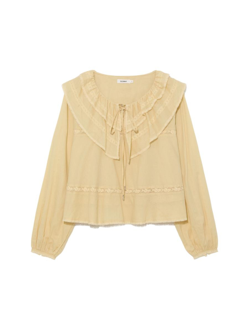 MALLOW LACE BLOUSE (YELLOW)