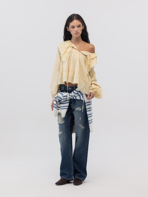 MALLOW LACE BLOUSE (YELLOW)