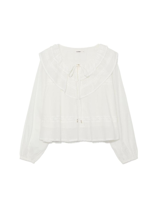 MALLOW LACE BLOUSE (WHITE)