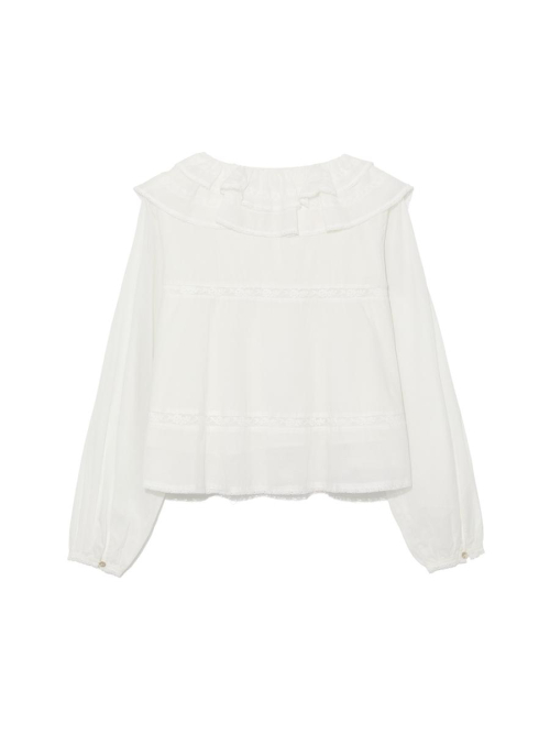 MALLOW LACE BLOUSE (WHITE)