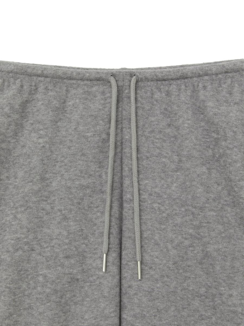 SNUG TERRY STRING PANTS (MELANGE GRAY)
