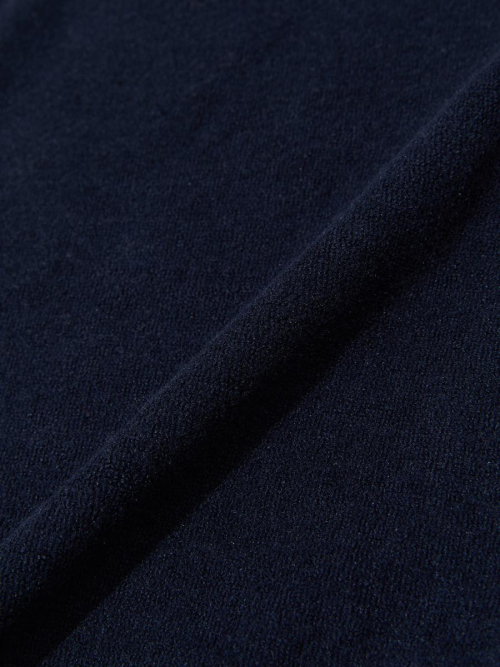 SNUG TERRY V-CUT HOODIE (NAVY)