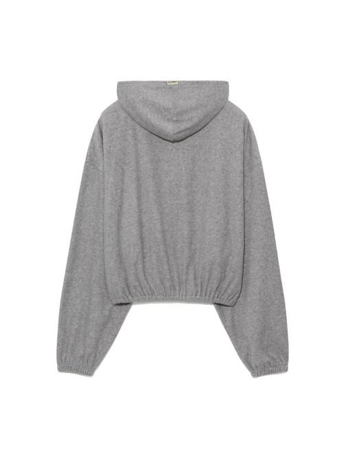 SNUG TERRY V-CUT HOODIE (MELANGE GRAY)