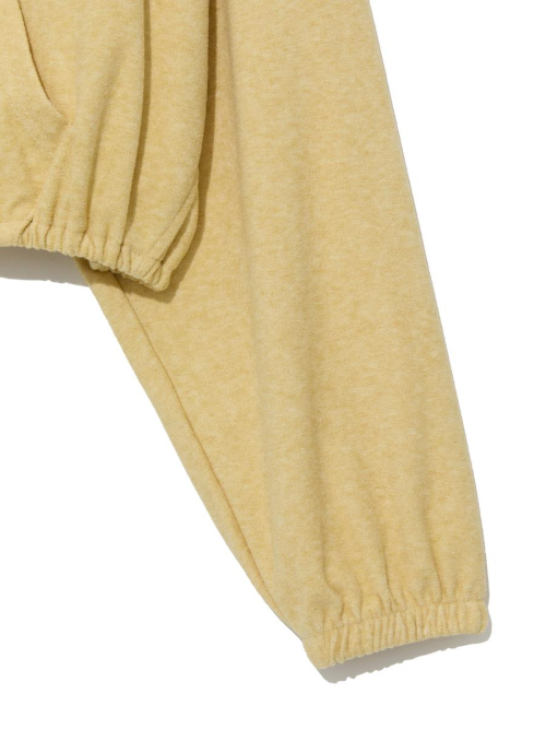 SNUG TERRY V-CUT HOODIE (YELLOW)