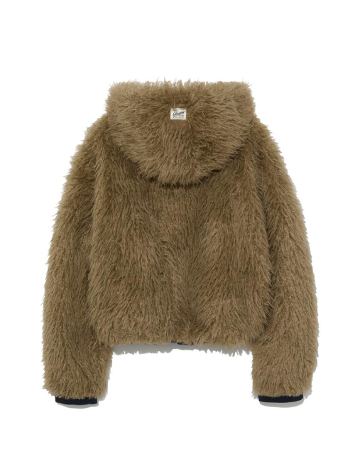 FLURRY REVERSIBLE FUR JACKET (NAVY)